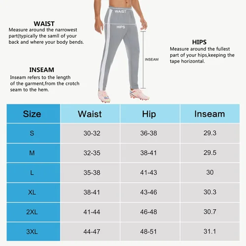 Vista 6 de JIM LEAGUE Pantalones deportivos para hombre, con cremallera, aberturas en las piernas, pantalones de entrenamiento atléticos con bolsillos