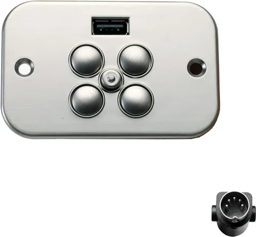 Vista 6 de Silla reclinable eléctrica Raffel Systems 5 botones 5 Pin Control de mano Modelo CTR UR2 08 BA Reemplazo con USB
