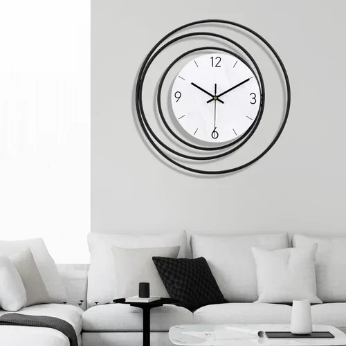 Vista 12 de Dankeit Reloj de pared decorativo de 13 pulgadas, silencioso y sin tictac, funciona con pilas, reloj de pared grande para sala de estar, cocina