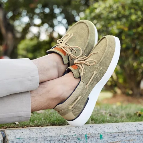 Vista 6 de OrthoComfoot Mocasines ortopédicos sin cordones para hombre mocasines casuales de lona para fascitis plantar con soporte de arco, cómodos zapatos