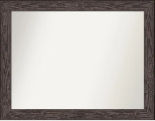 Vista 666 de Amanti Art Espejo personalizado, espejo de baño negro puente, espejo de pared o espejo de tocador de baño sobre el fregadero (26 x 26 pulgadas)