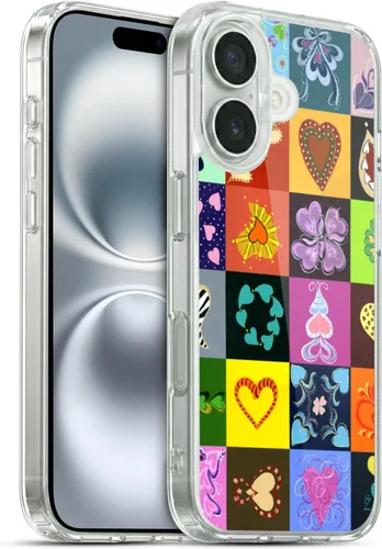 Vista 11 de Head Case Designs Officially Licensed Suzan Lind Carnival Colours & Patterns Gel Case [Military Grade Protection] Compatible with Apple iPhone 16