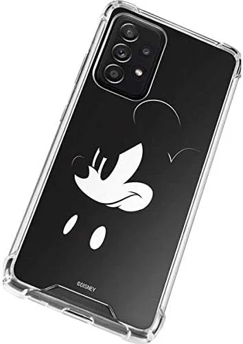Vista 2 de Skinit Funda transparente compatible con Galaxy A52 5G, diseño oficial de Mickey Mouse de Disney, en blanco y negro