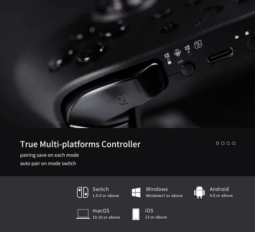 Vista 8 de GuliKit Kingkong 2 Wireless Bluetooth ControllerNo Stick Drift for NS Switch Windows PCMacOSAndroidiOSGamepad with JoysticksSelf-learning