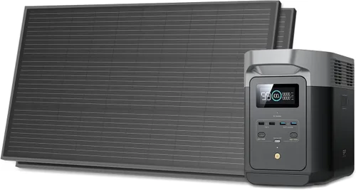 Vista 14 de EF ECOFLOW - Estación de energía portátil DELTA 2, batería de 1024 Wh LiFePO4 (LFP), salida de 1800 W AC/100 W USB-C, panel solar opcional