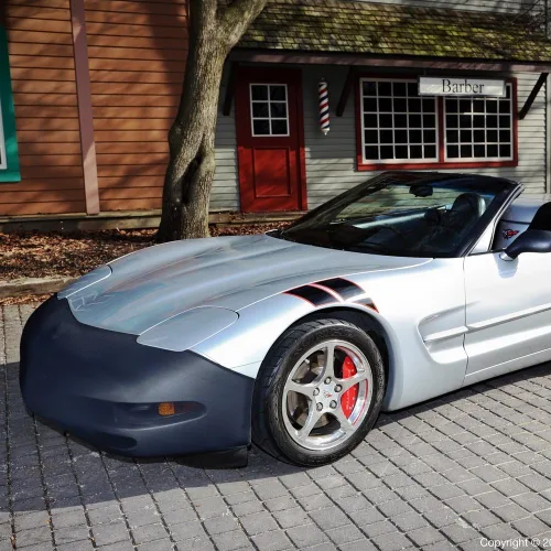 Vista 3 de C5 Corvette NoviStretch Front + Mirror Bra High Tech Stretch Mask Combo Se adapta a: todos los corbetas C5 1997 a 2004