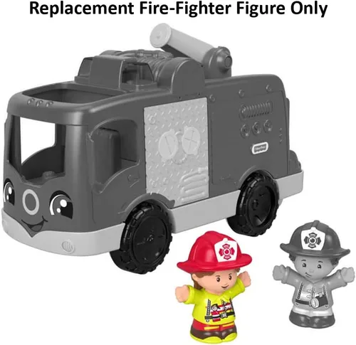 Vista 2 de Pieza de repuesto para Fisher-Price Little People Helping Other Fire Truck Playset - FMN98 ~ Figura de bomberos de repuesto