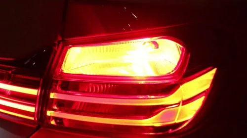 Vista 4 de iJDMTOY Brilliant Red 54-SMD 7506 7527 P21W Canbus - Bombillas de repuesto compatibles con BMW F22 F30 F32 2 3 4 Series luces direccionales traseras