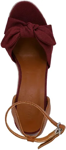 Vista 4 de Nautica Sandalias de cuña media para mujer con hebilla de moda