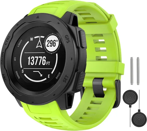 Vista 15 de Compatible con Garmin Instinct Band, correa de repuesto de silicona suave para Garmin Instinct 2/Solar/Tactical
