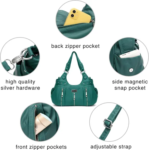 Vista 5 de Scarleton Bolso de mano para mujer, monederos para mujer, bolsos de hombro para mujer, H1292