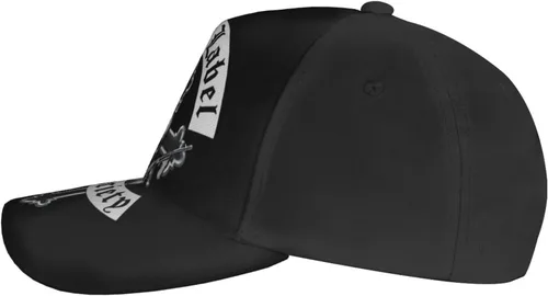 Vista 3 de Black Rock Label Music Society Band Logo Gorra de béisbol ajustable Sombrero casual al aire libre Sun Chapeau Unisex Negro, Negro