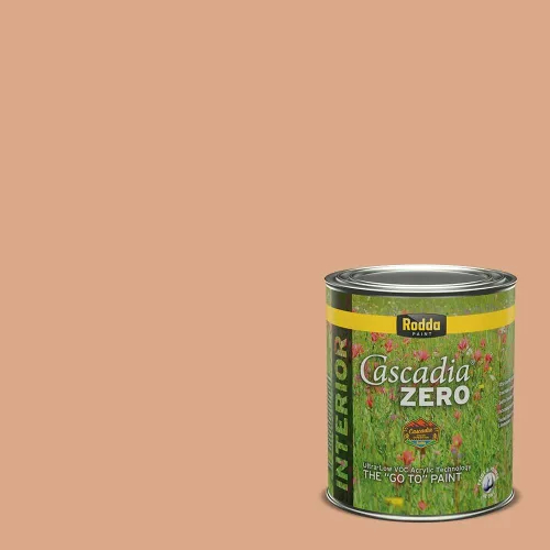 Vista 253 de Rodda Paint CASCADIA ZERO - Pintura plana e imprimación para interiores en uno, cuarto de galón, crema de ballet