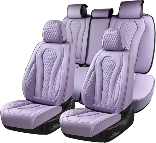 Vista 48 de Coverado Fundas de asiento de automóvil, fundas de asiento delantero, funda de asiento de coche beige, fundas impermeables para asiento