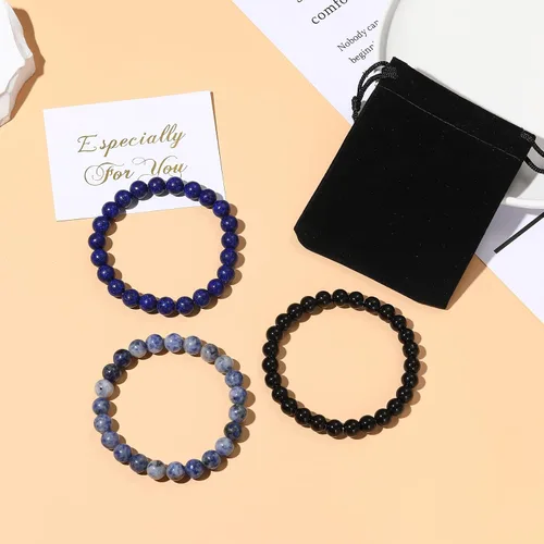 Vista 6 de GIEIWIW Healing Bracelet for Women Anxiety Crystal Bracelet Chakra Beaded Bracelets Calming Stretch Bracelet Rose Quartz Crystals Healing Stones