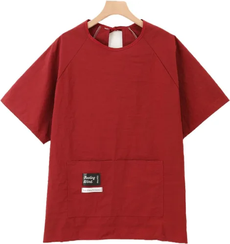 Vista 4 de Chef Apron-Cross Back Apron for Men Women with Adjustable Straps and Large Pockets,Canvas