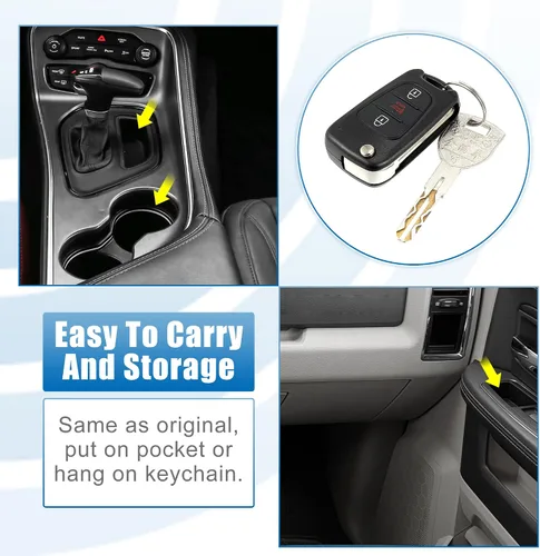 Vista 6 de X AUTOHAUX 3 botones Flip Car entrada sin llave control remoto reemplazo llavero proximidad Smart Fob NYOSEKSAM11ATX para Kia Sportage 2012-2013