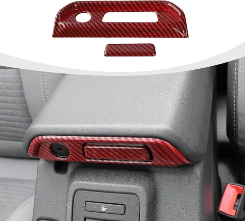 Vista 11 de RAZPOY Cubierta de Moldura de Interruptor de Caja de Reposabrazos Compatible con Ford Bronco 2021-2023 Accesorios Interiores de Fibra de Carbono
