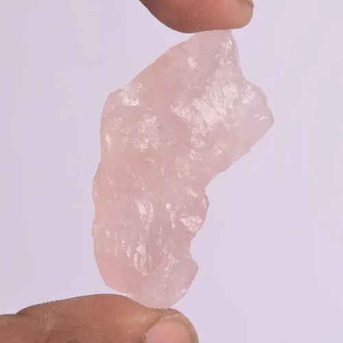 Vista 3 de Cuarzo rosa áspero natural sin calentar 81.00 Ct sin cortar crudo curativo cuarzo rosa piedra preciosa suelta, Piedra, Cuarzo rosa mejorado