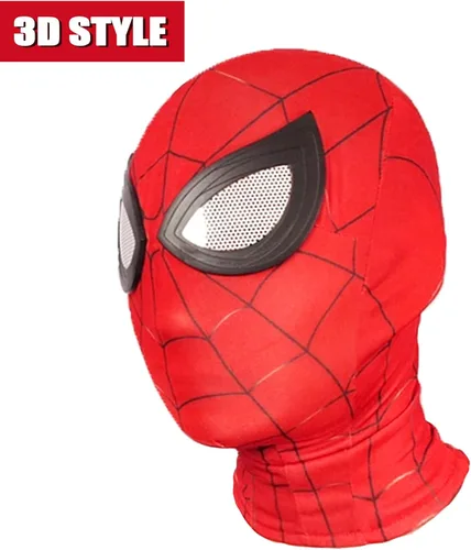 Vista 2 de TIDAXU Disfraz de superhéroe estilo 3D, disfraz de Halloween, cosplay, traje de superhéroe para niños