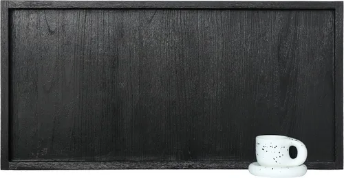 Vista 21 de Gurfuy Bandeja de madera rústica de 20 pulgadas para servir – Bandeja redonda extragrande para mesa de café decorativa de granja de gran