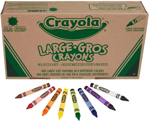 Vista 2 de Tamaño grande Classpack Crayons, 50 cada uno de 8 colores, 400Box