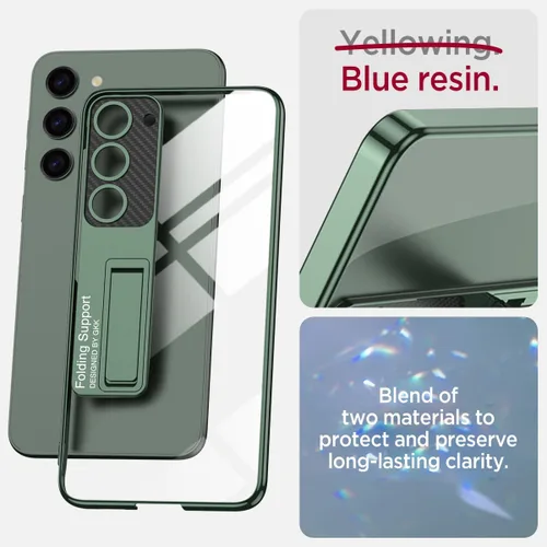 Vista 3 de Miimall Funda delgada para S24, protector completo de cámara elevado, policarbonato duro, anti-amarillo, delgada, antiarañazos, a prueba de golpes