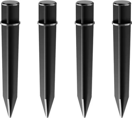 Vista 4 de YoungPower Kit de extensión de poste de plástico y juntas para linternas de llama solar de 12 pulgadas de extensión que hace que las antorchas Tiki