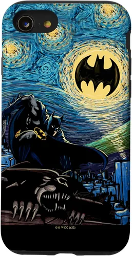 Vista 18 de DC Comics Batman Starry Night Style Painting Case para iPhone 17