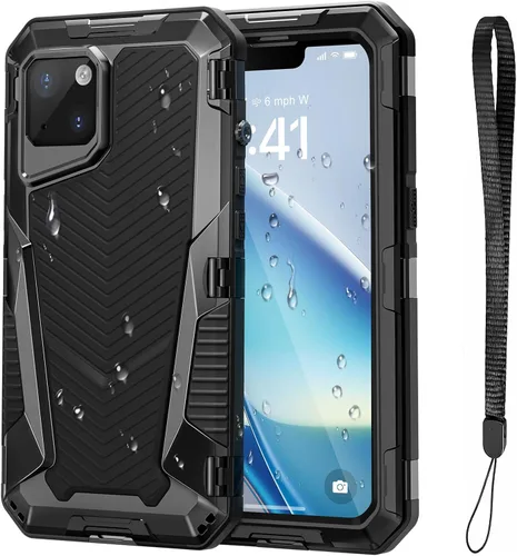 Vista 137 de Mitywah Funda impermeable para iPhone 7/iPhone 8 / iPhone SE 2020, funda de metal resistente de grado militar, protección de cuerpo completo