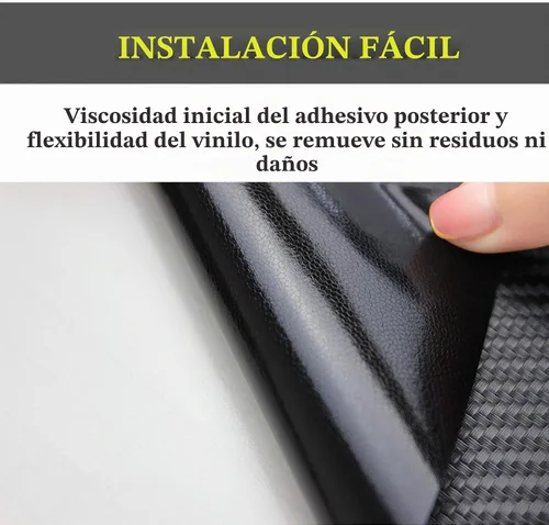 Vista 4 de x xotic tech Calcomanía precortada para cubierta de ventana lateral de poste de pilar, compatible con Toyota Rav4 2013-2018 (vinilo de carbono)