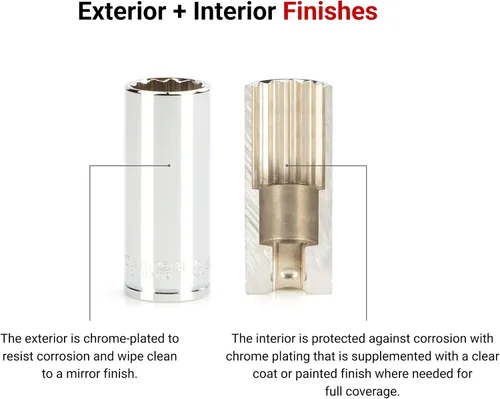 Vista 2 de TEKTON Unidad de 3/8 pulgadas x 1 pulgada de profundidad de 12 puntos de enchufe SHD13225
