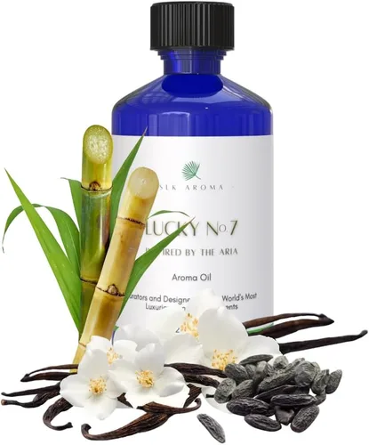 Vista 9 de (Aria) Lucky No. 7 - Aceite aromático para difusores, sin agua y ultrasónico, mezcla de nicho de aceites esenciales y aromáticos, vainilla sedosa