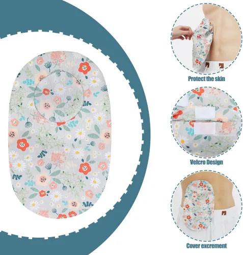 Vista 3 de Funda para bolsa de ostomía, fundas elásticas para bolsa de colostomía, bolsa de soporte universal para estoma de ileostomía