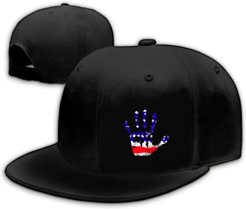 Vista 14 de Gorra de béisbol ajustable para hombre, gorra de béisbol ajustable negra con diseño de bandera estadounidense, gorra de calavera pirata