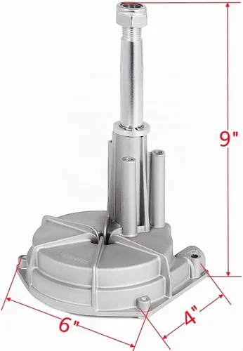 Vista 2 de Sistema de Dirección Fuera de Borda para Volante de Barco, Cable de Dirección Marina de 14 Pies, Sistema de Dirección Marina de 3/4'' de Eje