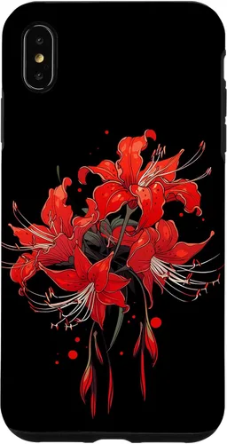 Vista 11 de iPhone 16 Red Spider Lily Funda de anime de manga estética japonesa japonesa