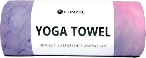 Vista 15 de Eunzel Toalla de yoga caliente antideslizante para esterilla de yoga, toalla absorbente de sudor para yoga caliente, pilates y entrenamiento, 72 x