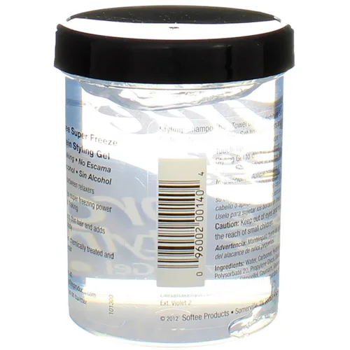 Vista 5 de Softee Protein Super Freeze Gel para peinar el cabello, 8 onzas