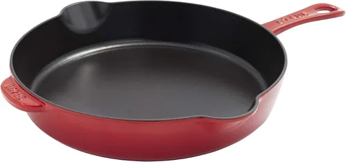 Vista 9 de STAUB Sartén tradicional de hierro fundido de 11 pulgadas - Albahaca