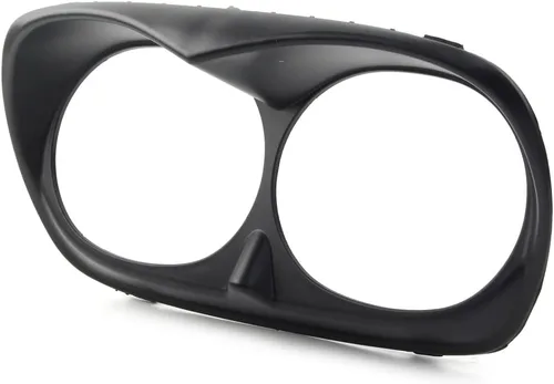 Vista 2 de Cubierta de bisel de faros delanteros de motocicleta para Harley Road Glide FLTR 1998-2013, negro mate