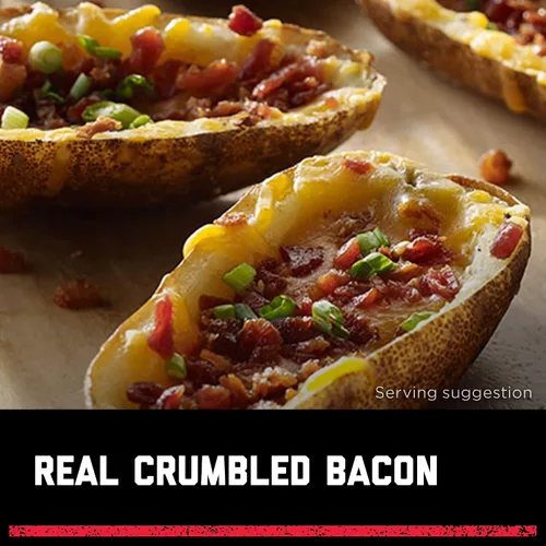 Vista 2 de HORMEL Real Peppered Bacon Crumbles, bolsa de 3 oz (8 paquetes)