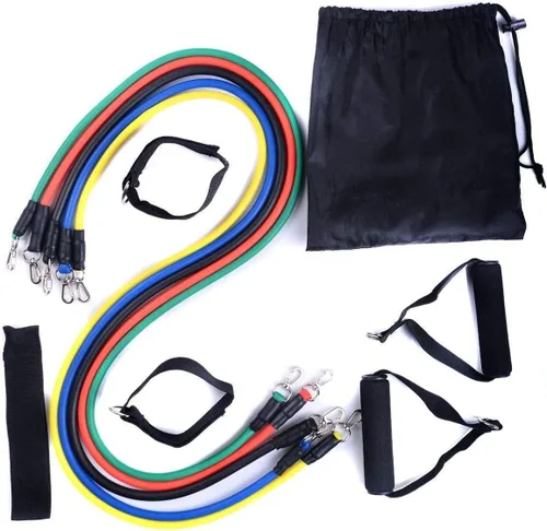 Vista 3 de BFR Bands Juego de bandas de resistencia para hombres y mujeres, equipo de entrenamiento de fuerza portátil para brazos y piernas con anclaje
