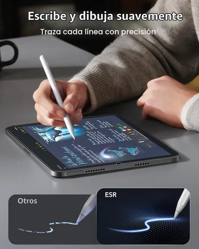 Vista 4 de ESR Paquete de 2 protectores de pantalla Armorite para iPad mini 7ª/6ª