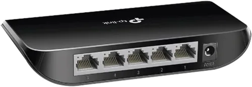 Vista 9 de TP-LINK conmutador Fast Ethernet, Negro Plug and Play, escritorio o pared, divisor Ethernet de caja de plástico, sin ventilador, optimización