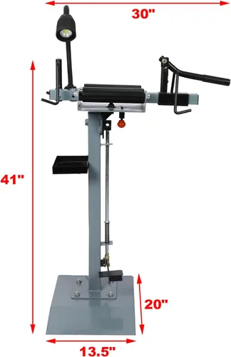 Vista 6 de Esparcidor manual de neumáticos portátil, soporte para cambiador de neumáticos con luz LED ajustable, herramienta separadora de neumáticos