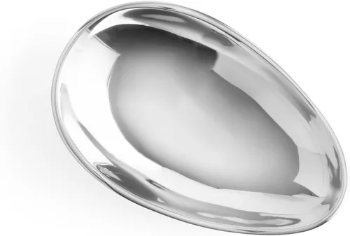 Vista 3 de nambe Varo Bowl 9 pulgadas Hecho de aleación de metal Tazones plateados para servir cocina, entretenimiento, guarniciones, pasta, cenas