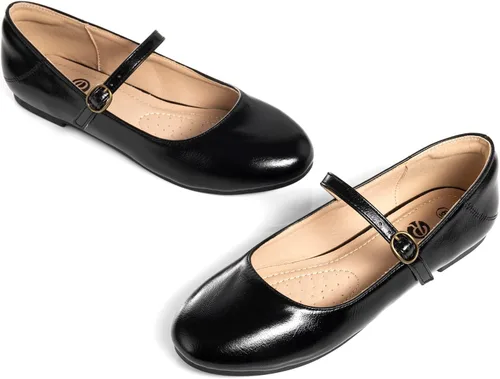 Vista 4 de Rekayla Mary Jane - Zapatos planos para mujer, cómodos y elegantes, con punta redonda