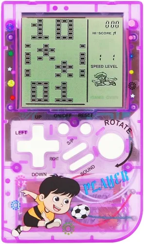 Vista 9 de CZT Máquina de juego de bloques transparentes, 23 juegos incorporados, consola de juegos retro para niños, dispositivo de juego para estudiantes