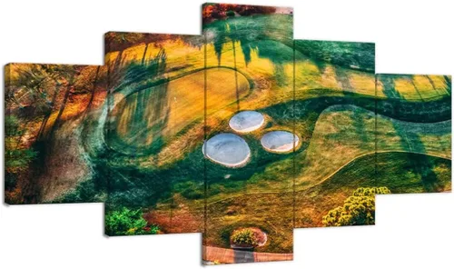 Vista 18 de chenchenArt Payne's Valley Golf Course 19th Hole - Arte de pared para sala de estar, dormitorio, baño, decoración del hogar, campo de golf